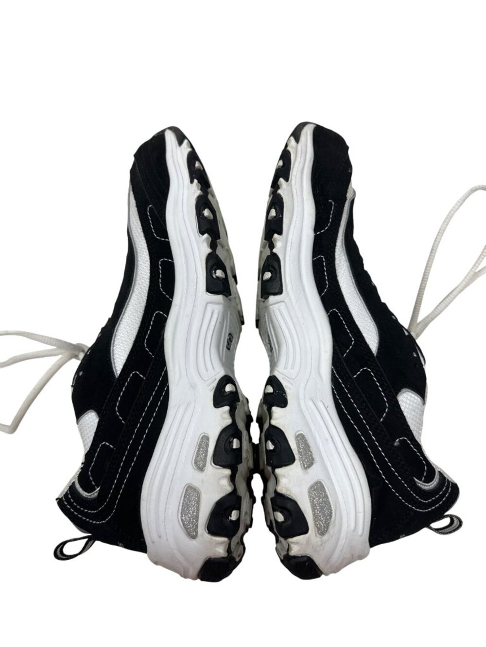 Skechers D'lites Black & White Chunky Sneakers Women's Athletic Shoes Size 11 - Picture 12 of 14